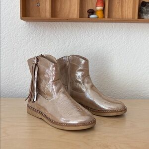 Elephantito Hannah Suede Leather Boot Metallic Blush